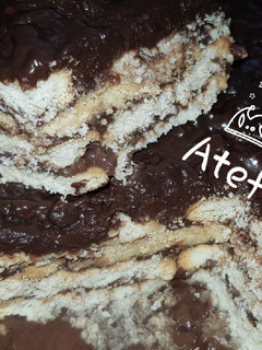عکسی از دستور کیک یخچالی 🍰😋