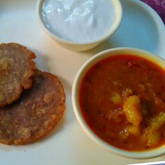 A picture of Singhare ki Poori. Post 4.