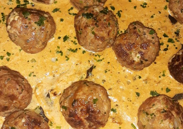 ♨️ Boulettes surprise et sa sauce crème ♨️