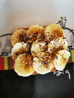 Una foto de Tostada de plátano a mi manera
