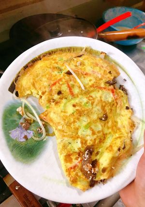 Hình của món Bánh xèo keto.