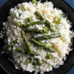 A picture of Asparagus Butter Takikomi Gohan.
