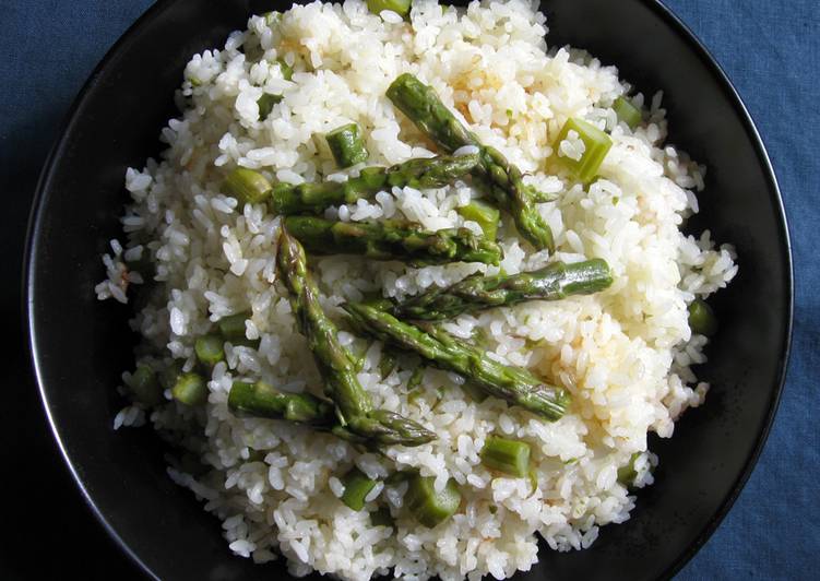 Steps to Make Favorite Asparagus Butter Takikomi Gohan