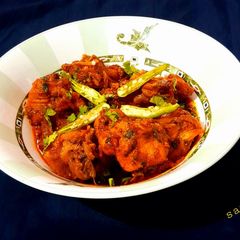 A picture of Murgh Kali Mirchi(Pepper Chicken).