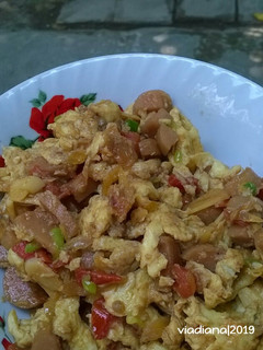 Foto resep Scrambled Egg with Sausage
