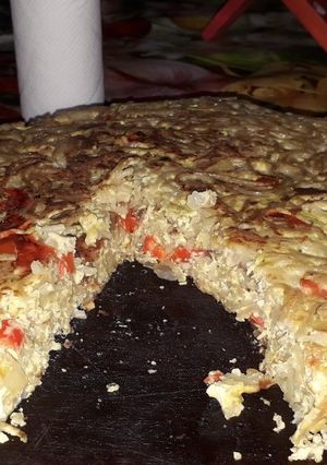 Una foto de Tortilla de fideos