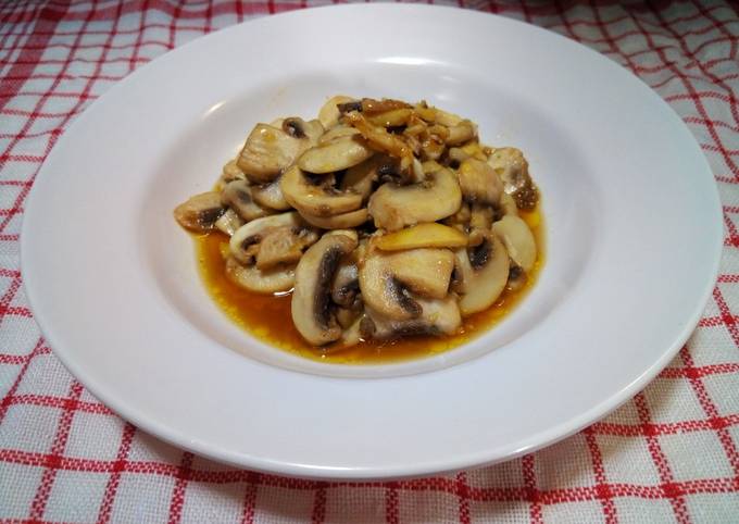 Tutorial Membuat Resep Garlic-Ginger Soysauce Champignon