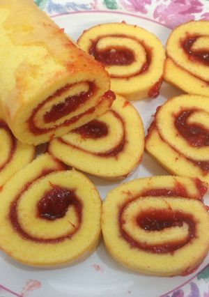 Foto resep Bolu Gulung Strawberry Jam
