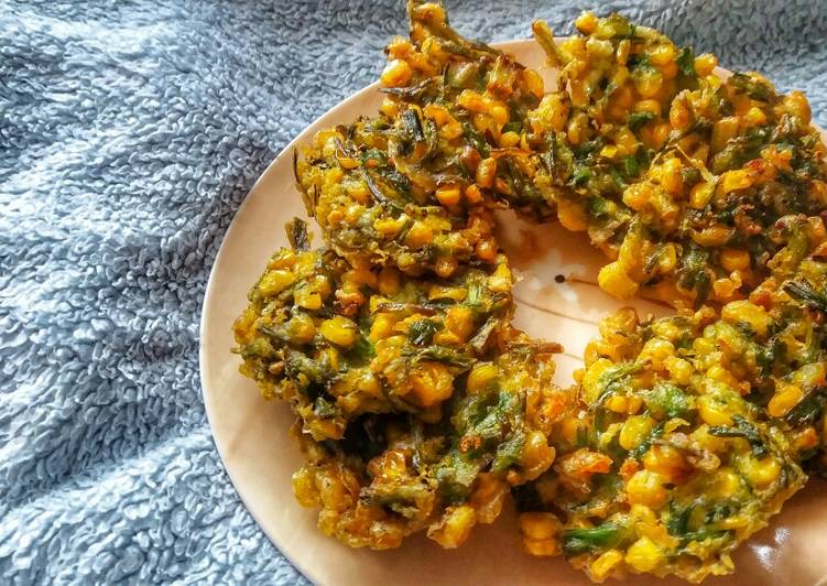 Recipe of Ultimate Perkedel Jagung &amp; Kucai /Corn and Chives Fritters
