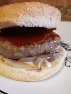 Una foto de Burger de vacuno
