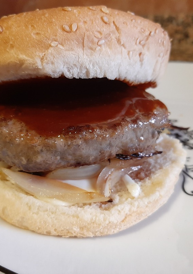 Una foto de Burger de vacuno