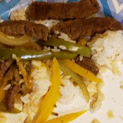 A picture of Pepper steak / beef pepper steak.