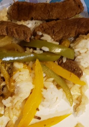 A picture of Pepper steak / beef pepper steak.