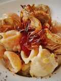 Conchiglie a la crema con crujiente de alcachofa