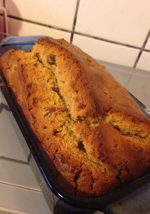 Una foto de Budín de fruta abrillantada