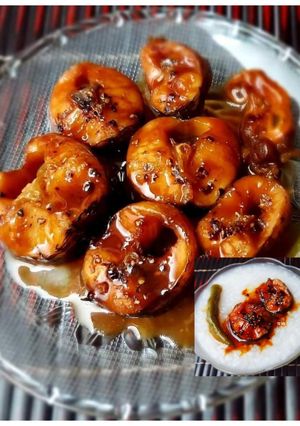 Hình của món Cá LÓC kho tiêu.