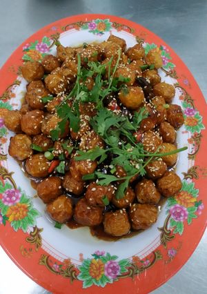 Hình của món Cá viên rim me.