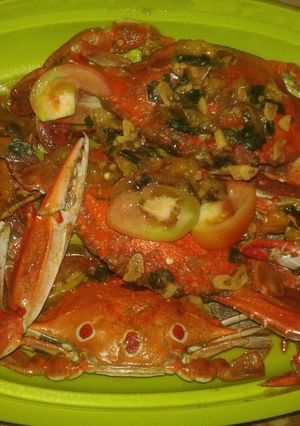 Foto resep Kepiting Asam manis tomat saus tiram
