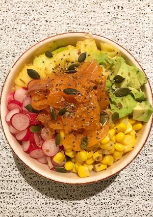 Une photo de Poke bowl rafraîchissant et complet ! 🥗