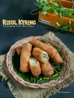 Foto resep Risol Kering/kroket bihun/lumpia (pelengkap soto mie bogor)