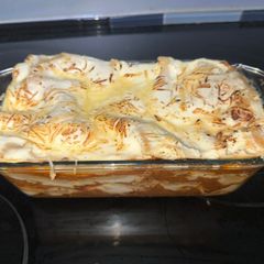 A picture of Mainly sauce lasagna 🤣.