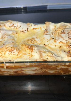 A picture of Mainly sauce lasagna 🤣.
