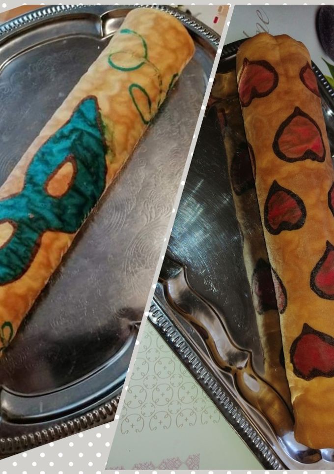 Mintás piskótatekercs recept fotója
