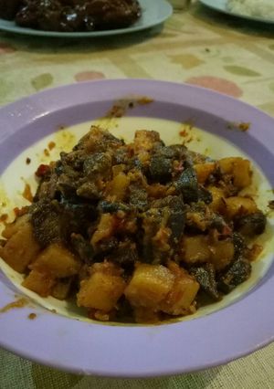 Foto resep Sambal Ati Ayam Bumbu Kunyit - ala2 bumbu Bali