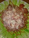 Spaghetti con chuletas