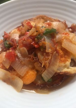 Foto resep Tumis Telur Mata Sapi 🍳🌶