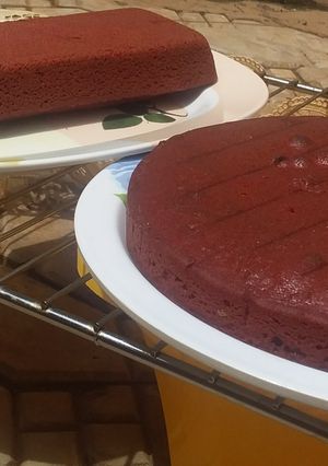A picture of Super soft and yummy red velvet cake.