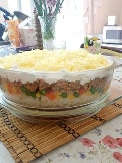 Rakott mexikói üvegtálas recept fotója