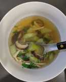 絲瓜雙菇湯（方便素）（清冰箱料理）（簡單料理）（家常好湯）