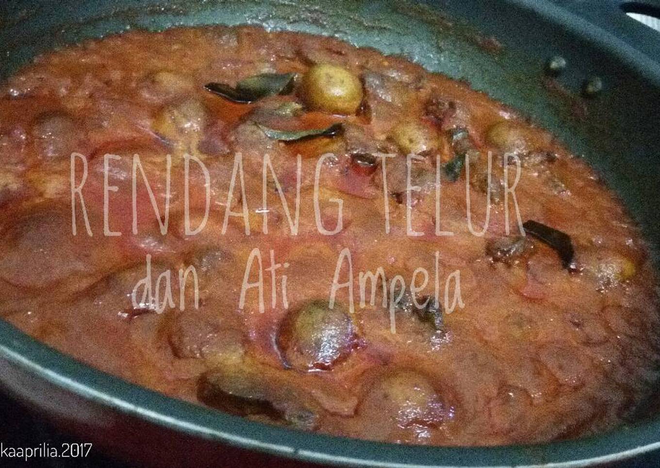 Rendang Telur dan Ati Ampela