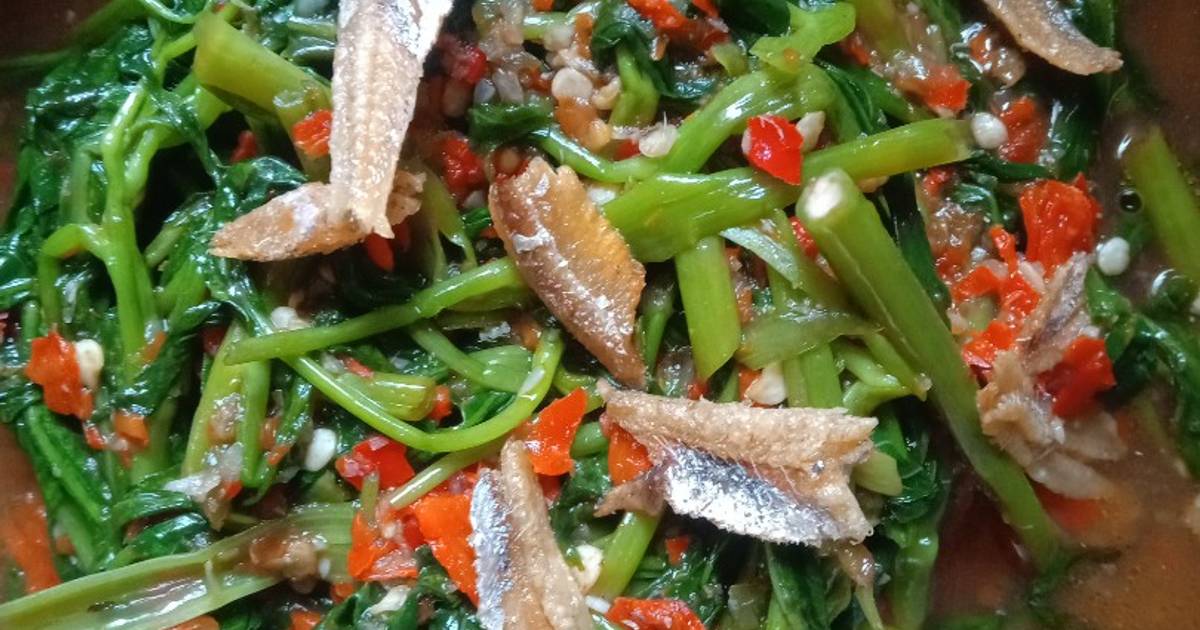 Resep Tumis Kangkung Rencah Ikan Teri Belah Paling Mudah dan Enak