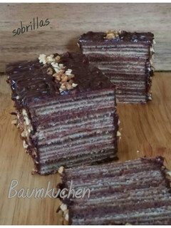 Una foto de Pastel de chocolate mil capas