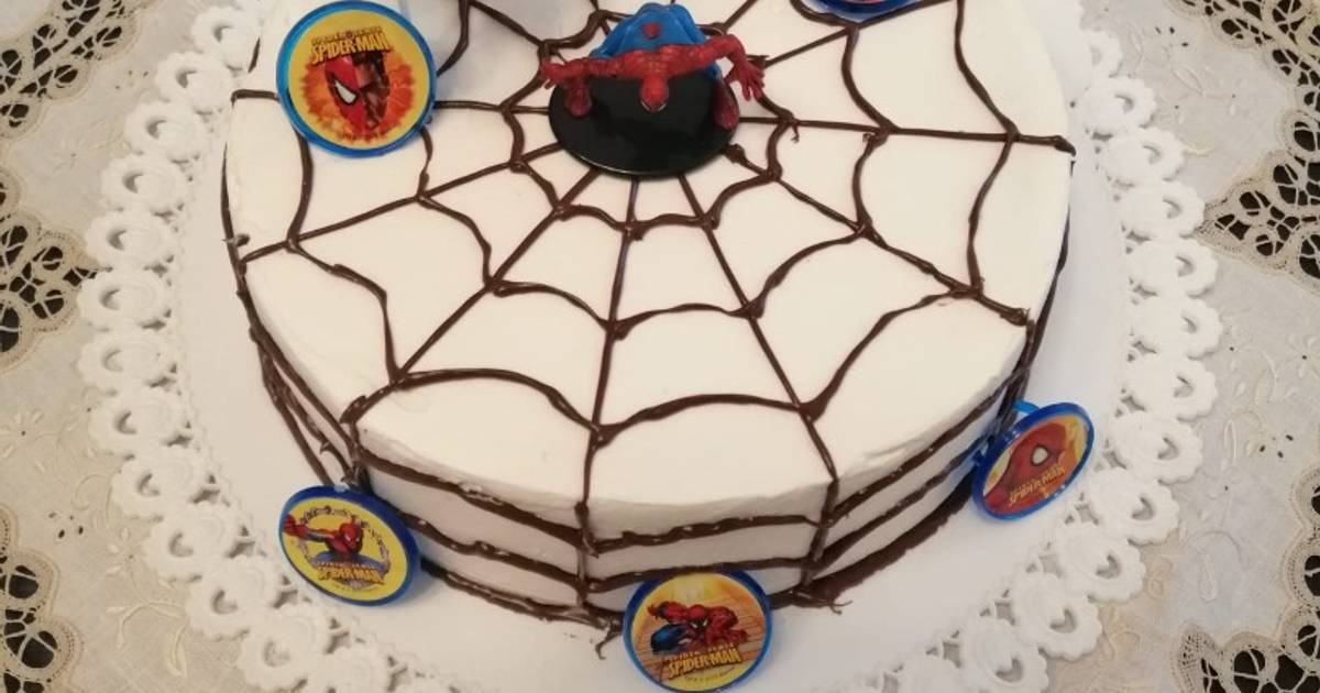 Ricetta Torta compleanno Spiderman di Tonia - Cookpad