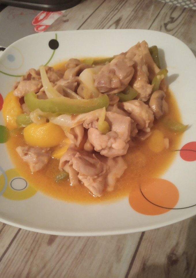Una foto de Pollo estilo chino saludable