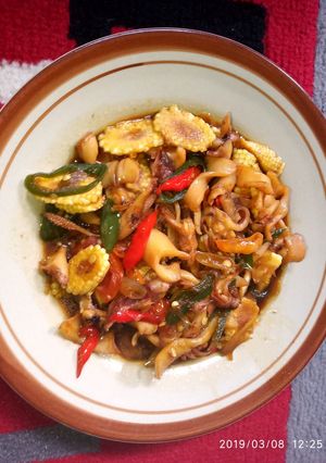 Foto resep Cumi asin lombok ijo
