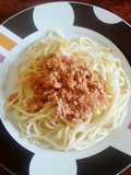 Espaguetis Boloñesa (tuco)