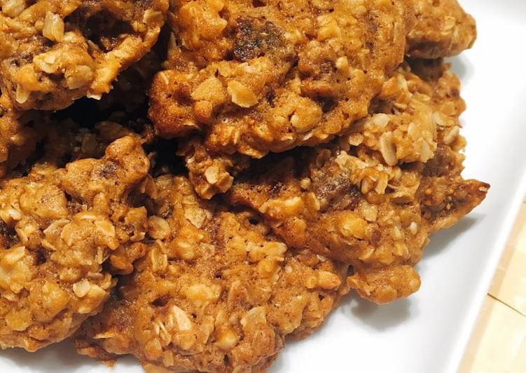 Steps to Prepare Quick Almond & Fig Oatmeal Cookies