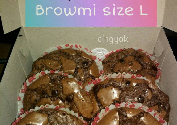 Resep Brownies cup panggang Anti Gagal