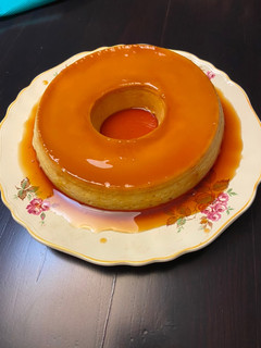 Una foto de Flan