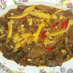 A picture of Oseng Daging sapi saus tiram #kitaberbagi.