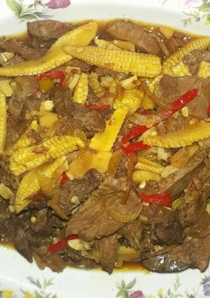 Foto resep Oseng Daging sapi saus tiram #kitaberbagi