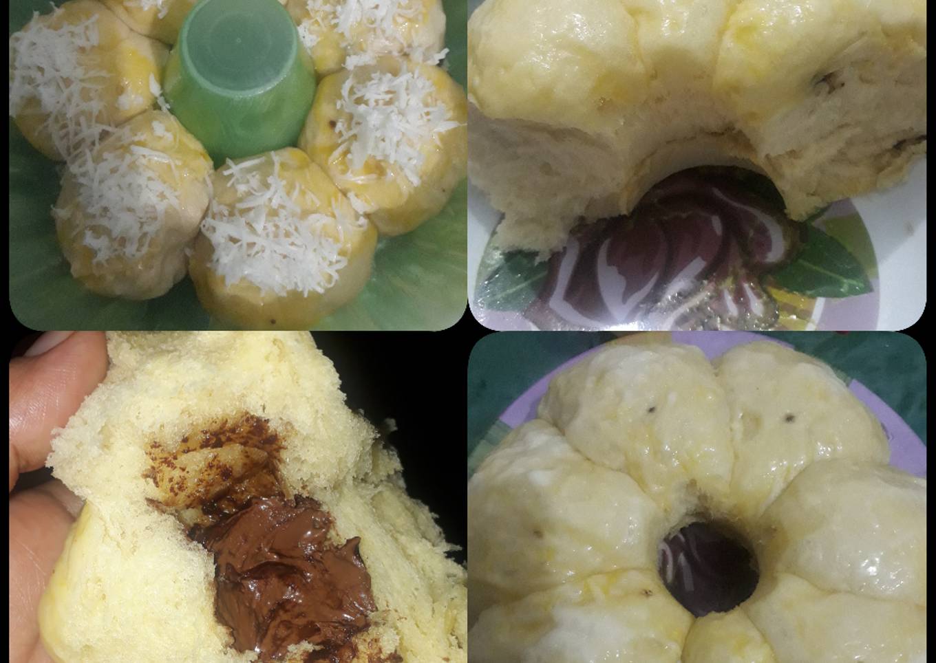 Roti kukus isi coklat