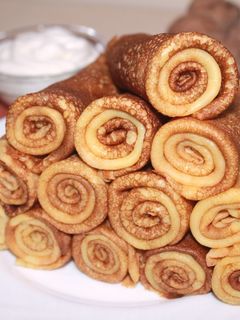 Фото Блины на Молоке Медовые. Нежные Ароматные и очень Вкусные Блинчики.
