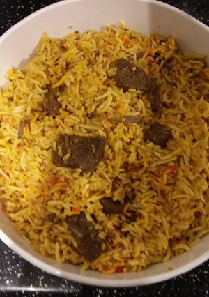 A picture of Lamb Biryani.