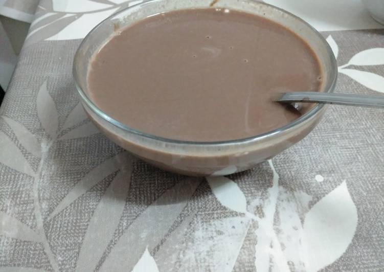 Chocolate a la taza con garbanzos