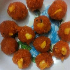 A picture of Coconut laddu #indiandishcontest #localingridientcontest.